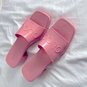 Gucci Woman’s Rubber Slide Sandal